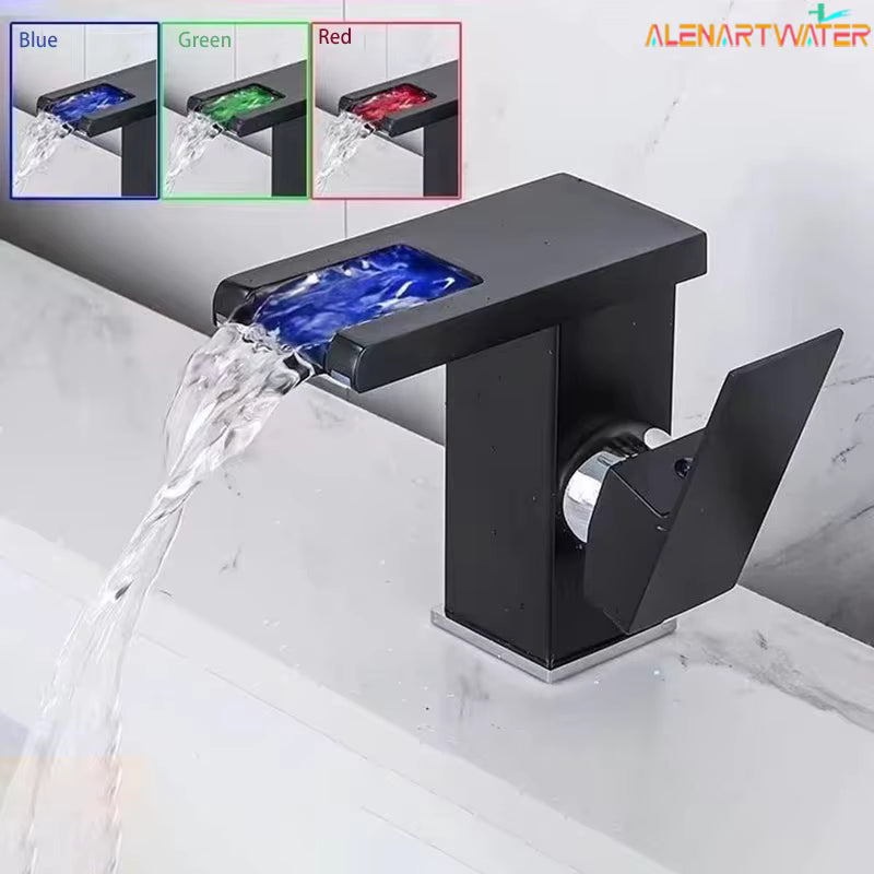 Truxo Build Luxury LED Basin Faucet Single Hole Deck Mount