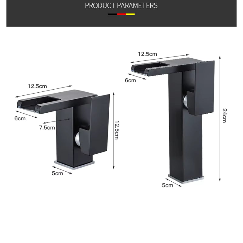 Truxo Build Luxury LED Basin Faucet Single Hole Deck Mount